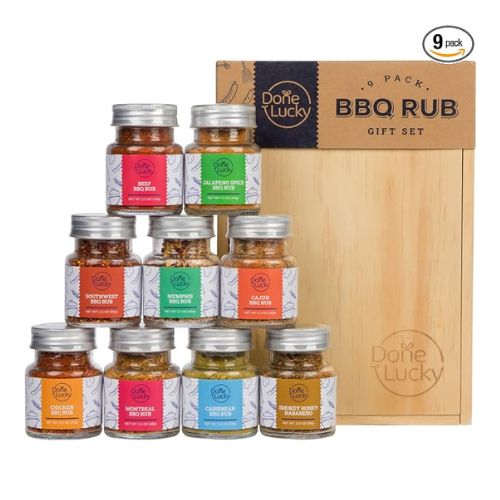 BBQ Rub Gift Set - Spice Gift Set in Premium Wooden Box